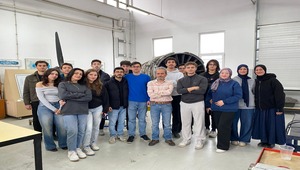 HAVACILIK VE UZAY BİLİMLERİ FAKÜLTESİ  UÇAK GÜÇ SİSTEMLERİ ATÖLYESİNE ZİYARET